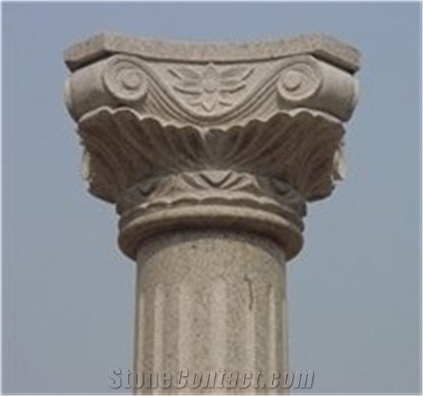 Supply Natural Stone Columns&Pedestal, White Marble Columns