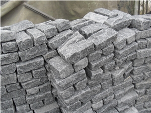 Black Basalt Natural Split & Tumbled Cube Stone