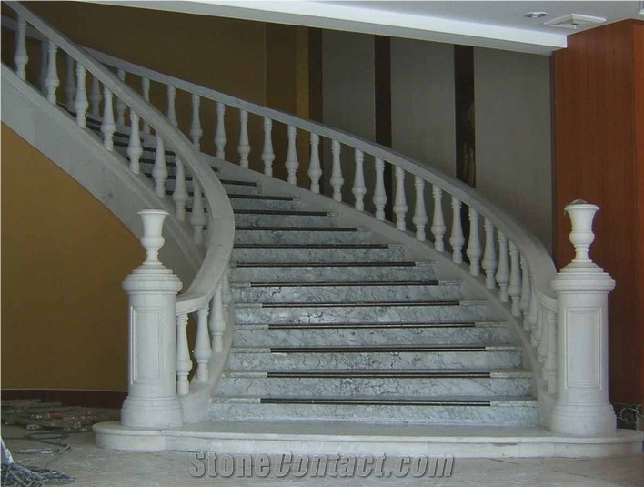 White Jade Marble Stairs& Step