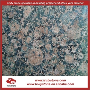 Polished and Natural Baltic Brown Granite Slab, Baltic Brown Granite Block
