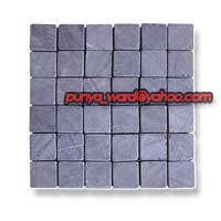 Square 5x5 Grey Marble, Grey Marble Mosaic