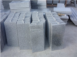 G603 Granite Flamed Slab & Tile, China White Granite