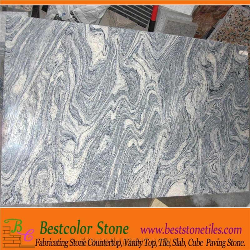 China Juparana Grey Granite Thin Tile Granite Backsplash and Countertop