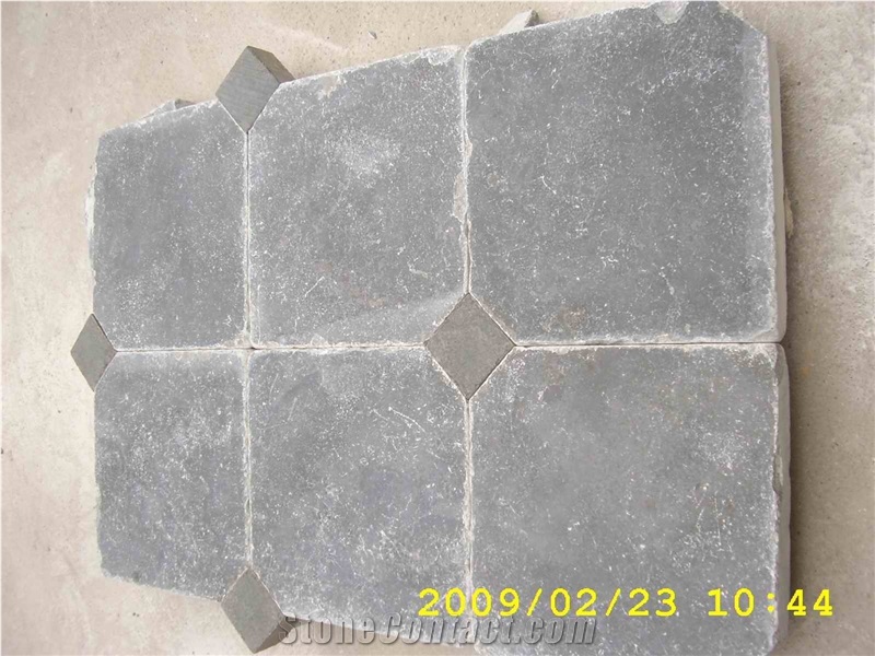 Antique and Honed Blue Stone Pavers