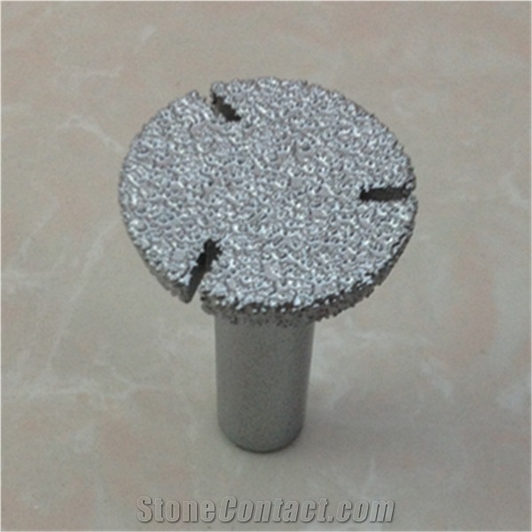 Vaccum Brazed Diamond Cutting Bits for Stone Plane Processing