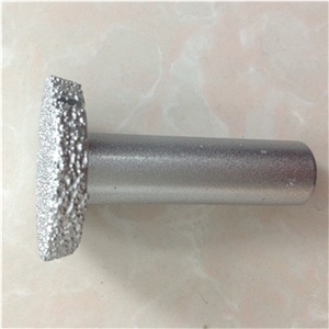 Vaccum Brazed Diamond Cutting Bits for Stone Plane Processing