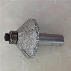 Vacuum Brazed Diamond Router Bit /Stone Edge Profile Tools(With Bearing)