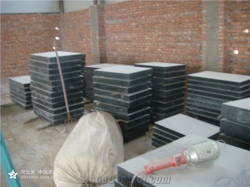 Hebei Black Granite Slabs & Tiles