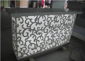 Luxury Design Bar Counter, Acrylic Solid Surface Counter Top