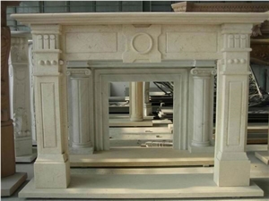 Wellest Beige Marble Fireplace Model No.Sfp029
