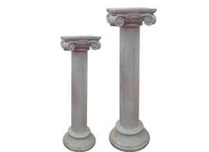 Wellest Beige Marble Solid & Hollow Configuration Antique Roman Columns, Greek Columns,Model Rp013