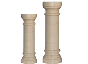 Wellest Beige Marble Solid & Hollow Configuration Antique Roman Columns, Greek Columns,Model Rp025