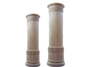 Wellest Beige Marble Solid & Hollow Configuration Antique Roman Columns, Greek Columns,Model Rp026