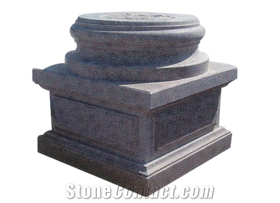 Wellest Blue Stone Limestone Column Pedestal,Pillar Base,Column Base,Model Pf007