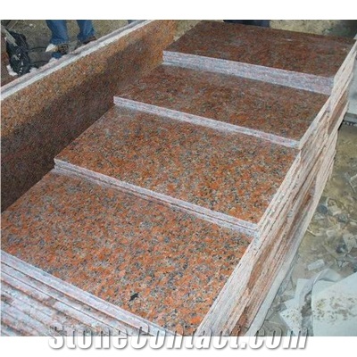 Wellest G562 Maple Red Granite Polished Floor Tile and Wall Tile, China Red Granite