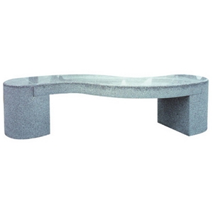 Wellest G603 China Rosa Beta Luner Pearl Grey Granite Bench & Chair,Exterior & Outside Garden Bench, Flamed Surface,Model No.Stc013