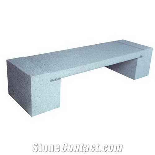 Wellest G603 China Rosa Beta Luner Pearl Grey Granite Bench,Garden Exterior & Outside Bench, Flamed Surface,Model No.Stc009