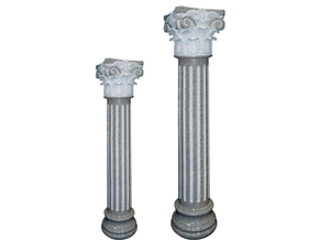Wellest G603 Luner Pearl China Rosa Beta Granite Solid & Hollow Configuration Antique Roman Columns, Greek Columns,Model Rp007