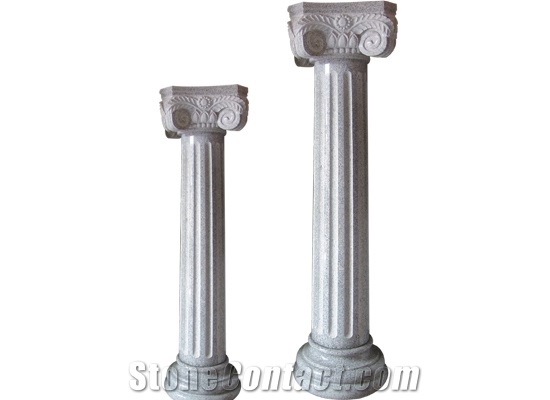 Wellest G603 Luner Pearl China Rosa Beta Granite Solid & Hollow Configuration Antique Roman Columns, Greek Columns,Model Rp022