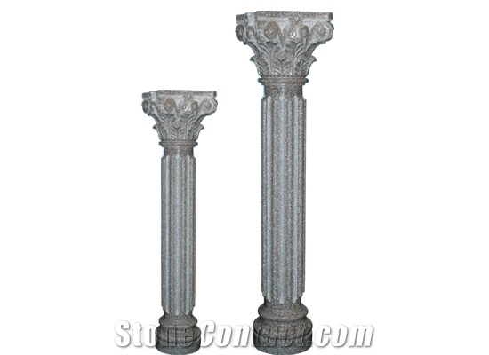 Wellest G664 Bainbrook Granite Solid & Hollow Configuration Antique Roman Columns, Greek Columns,Model Rp005