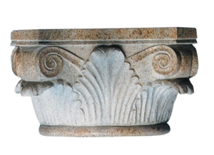 Wellest G682 Sunset Gold,Sunset Yellow,Rusty Yellow Granite Column Top,Columns Cap,Model Pc012