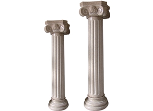 Wellest G682 Sunset Gold,Sunset Yellow,Rusty Yellow Granite Solid & Hollow Configuration Antique Roman Columns, Greek Columns,Model Rp023