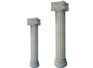 Wellest G682 Sunset Gold,Sunset Yellow,Rusty Yellow Granite Solid & Hollow Configuration Antique Roman Columns, Greek Columns,Model Rp024