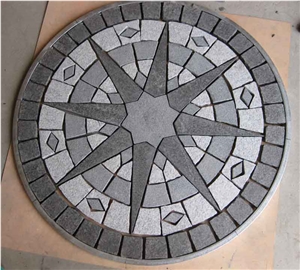 Wellest G684 G654 G603 Mixed Granite Paver Pattern ,Meshed Paving Stone,Mosaic Cube Stone, Top Flamed, Sides Natural,Mg-091