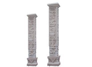 Wellest G696 Forever Red Granite Solid & Hollow Configuration Antique Roman Columns, Greek Columns,Model Rp009