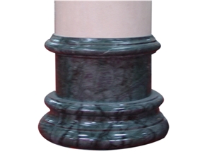 Wellest Green Marble Column Pedestal,Pillar Base,Column Base,Model No.Pf002