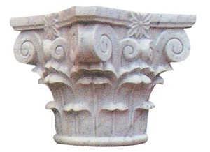 Wellest Guangxi White Marble Column Top,Pillar Cap,Model Pc021
