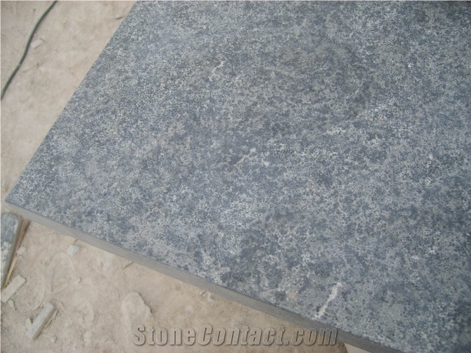 Wellest L828 Blue Stone Flamed Finish Floor Tile,China Grey Limestone,Floor Coverings,Flooring Tile,Sandblast,honed and more finish is available