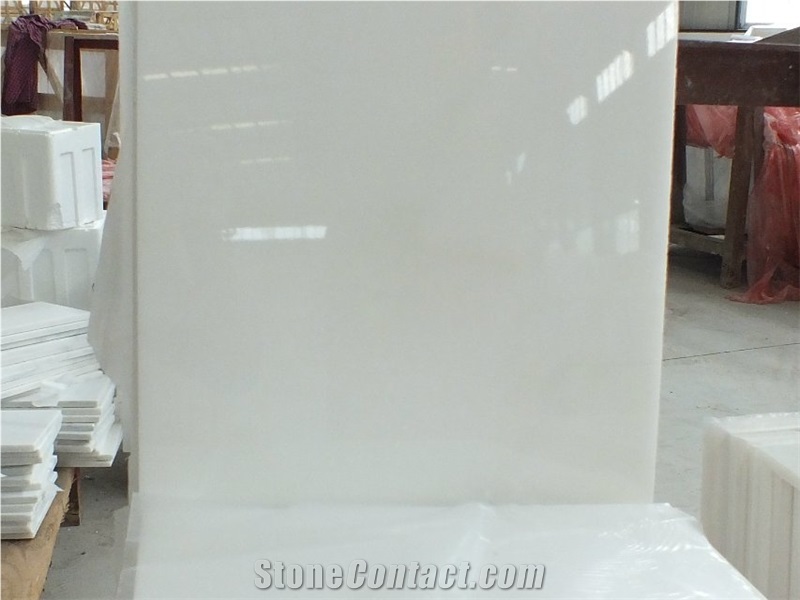 Wellest M102 White Jade Marble Tile & Slab, China White Marble