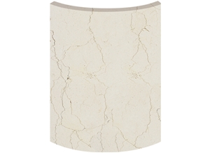 Wellest Perlino Bianco Silver Marble Pillar & Column Skin,Pillar & Column Cover,Model Pb003