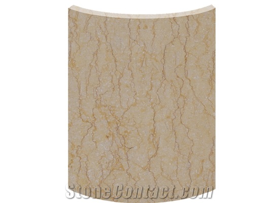 Wellest Sunny Yellow Marble Pillar & Column Skin,Pillar & Column Cover,Model Pb018