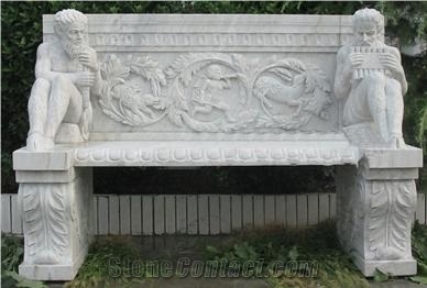 Wellest White Marble Chair,Exterior & Outside Garden Stone Chair,Stc 047
