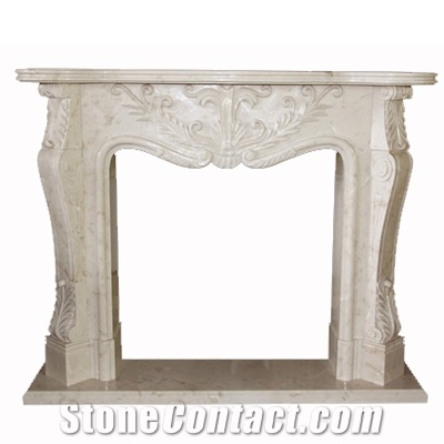 Wellest White Marble Fireplace Model No.Sfp002