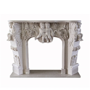 Wellest White Marble Fireplace Model No.Sfp011