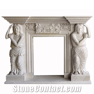 Wellest White Marble Fireplace Model No.Sfp012