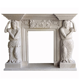 Wellest White Marble Fireplace Model No.Sfp012