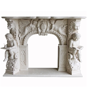 Wellest White Marble Fireplace Model No.Sfp016