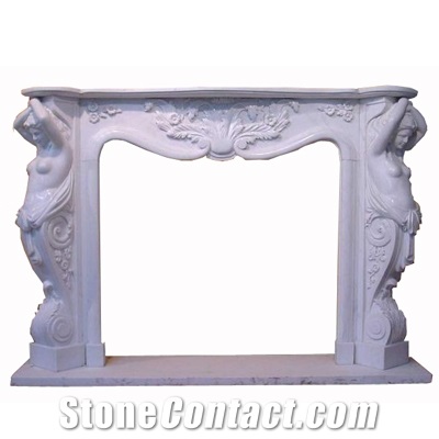 Wellest White Marble Fireplace Model No.Sfp018