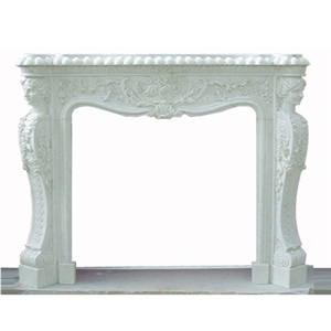 Wellest White Marble Fireplace Model No.Sfp019