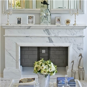 Wellest White Marble Fireplace Model No.Sfp024