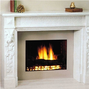 Wellest White Marble Fireplace Model No.Sfp026