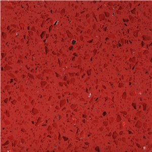 Wellest Wis010 Red Galaxy Quartz Tile and Slab