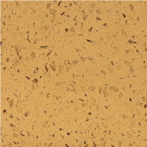 Wellest Wis011yellow Galaxy Quartz Tile and Slab