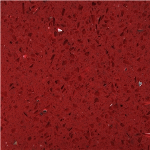 Wellest Wis038 Dark Red Galaxy Quartz Tile and Slab