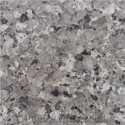 Wellest Wm048 Ice Grey Quartz Tile and Slab