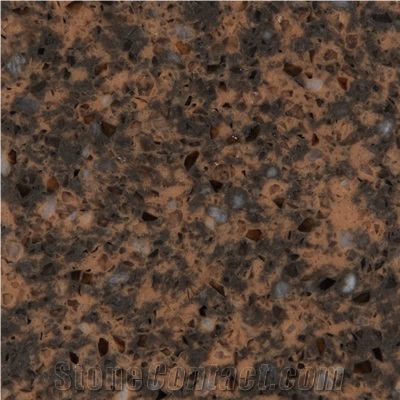 Wellest Wm054 Earth Brown Quartz Tile and Slab